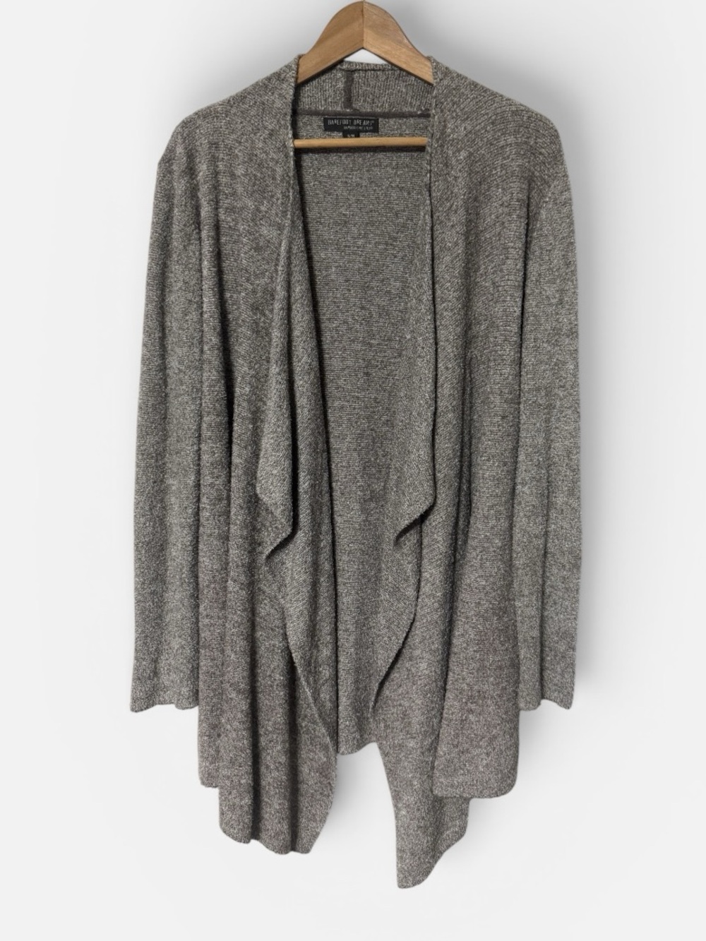 Barefoot Dreams Bamboo Chic Lite Long Sleeve Cardigan Tan/Beige Cozy Comfy S/M